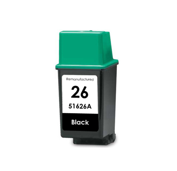 HP 26 Black Generic Ink Cartridge (51626A)