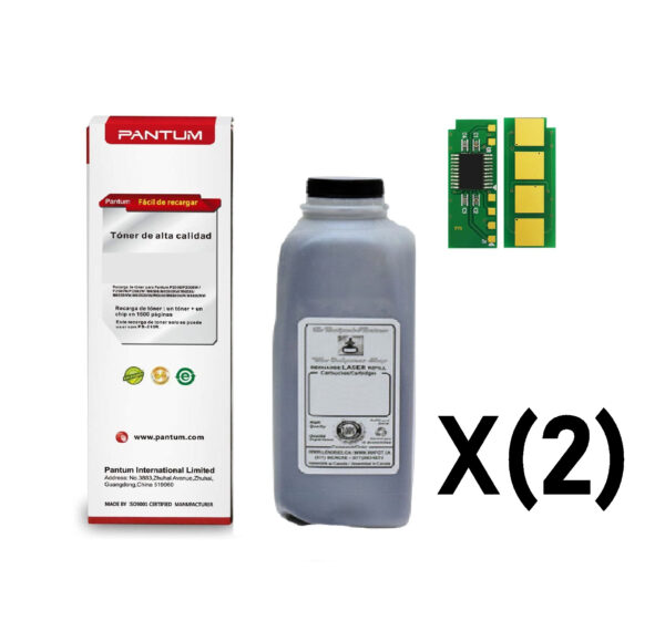 Pantum PC-210 Black Refill Kits (X2)