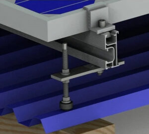 Mount x4 60Cell/72Cell Portrait Orientation onto Angled KLIP-LOCK Roof