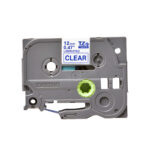 Brother TZE-133 Compatible Label Tape (Blue on Clear)