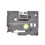 Brother TZE-335 Compatible Label Tape (White on Black)