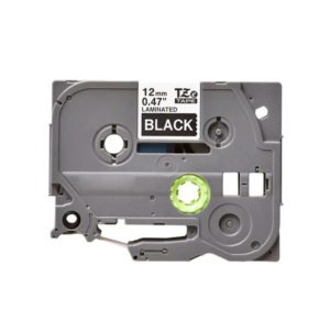 Brother TZE-335 Compatible Label Tape (White on Black)