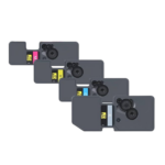 Olivetti B1237 B/C/M/Y Generic Toners