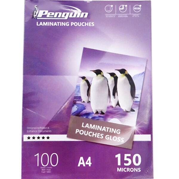 Penguin A4 Laminating Pouches (LP150A3G)