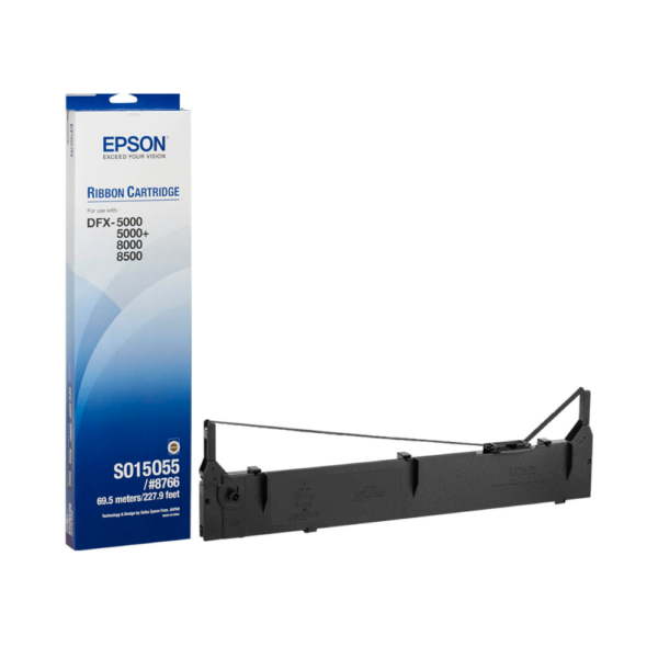 EPSON S015055 Black Nylon Original Ribbon Cartridge