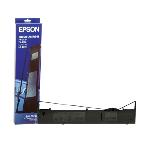 EpsonS015086 Black Nylon Original Ribbon Cartridge