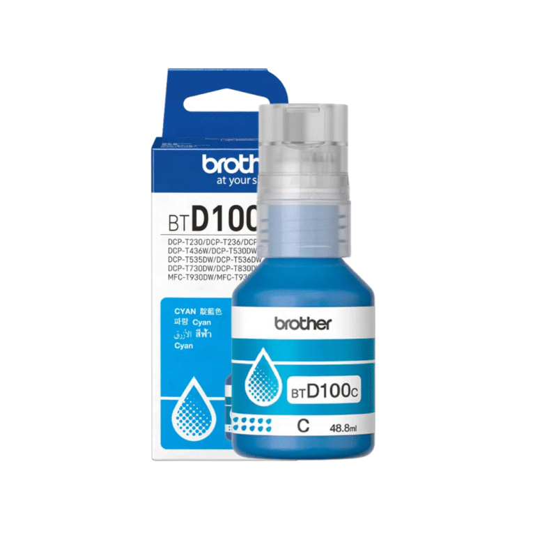 Brother BTD-100 Cyan Original Ink Cartridge (BTD100C) - Toner Corporation